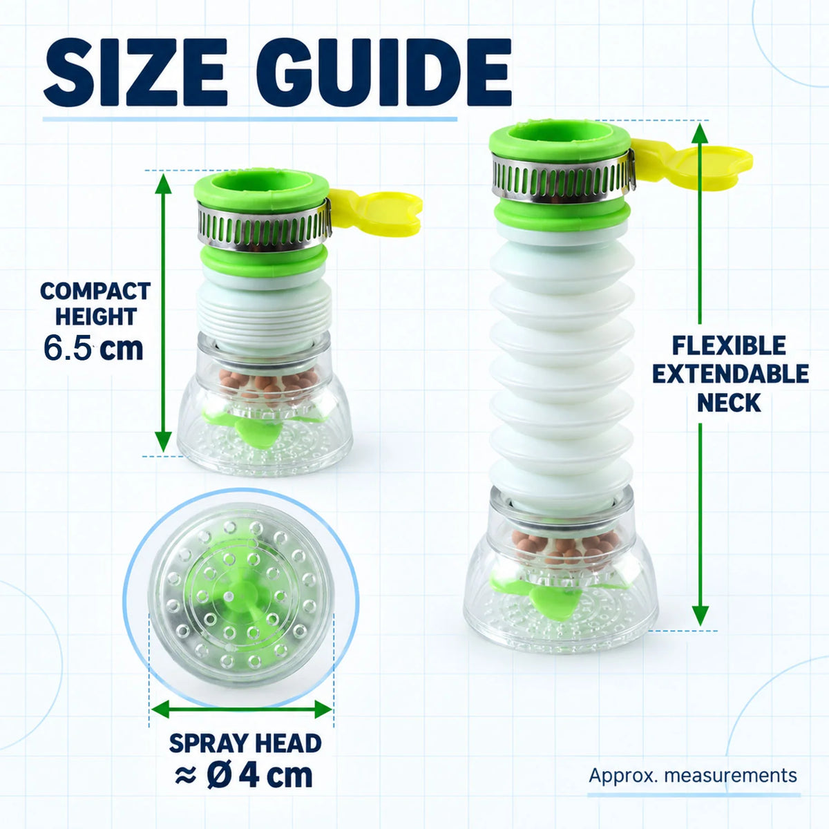 360° Rotating Tap Sprayer Attachment