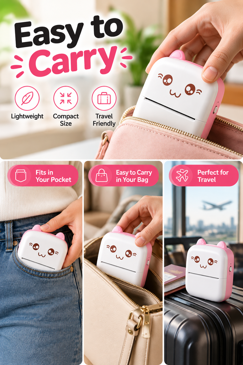Wireless Mini Pocket Thermal Printer