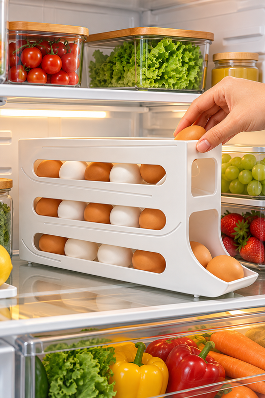 Egg Storage Tray Organizer